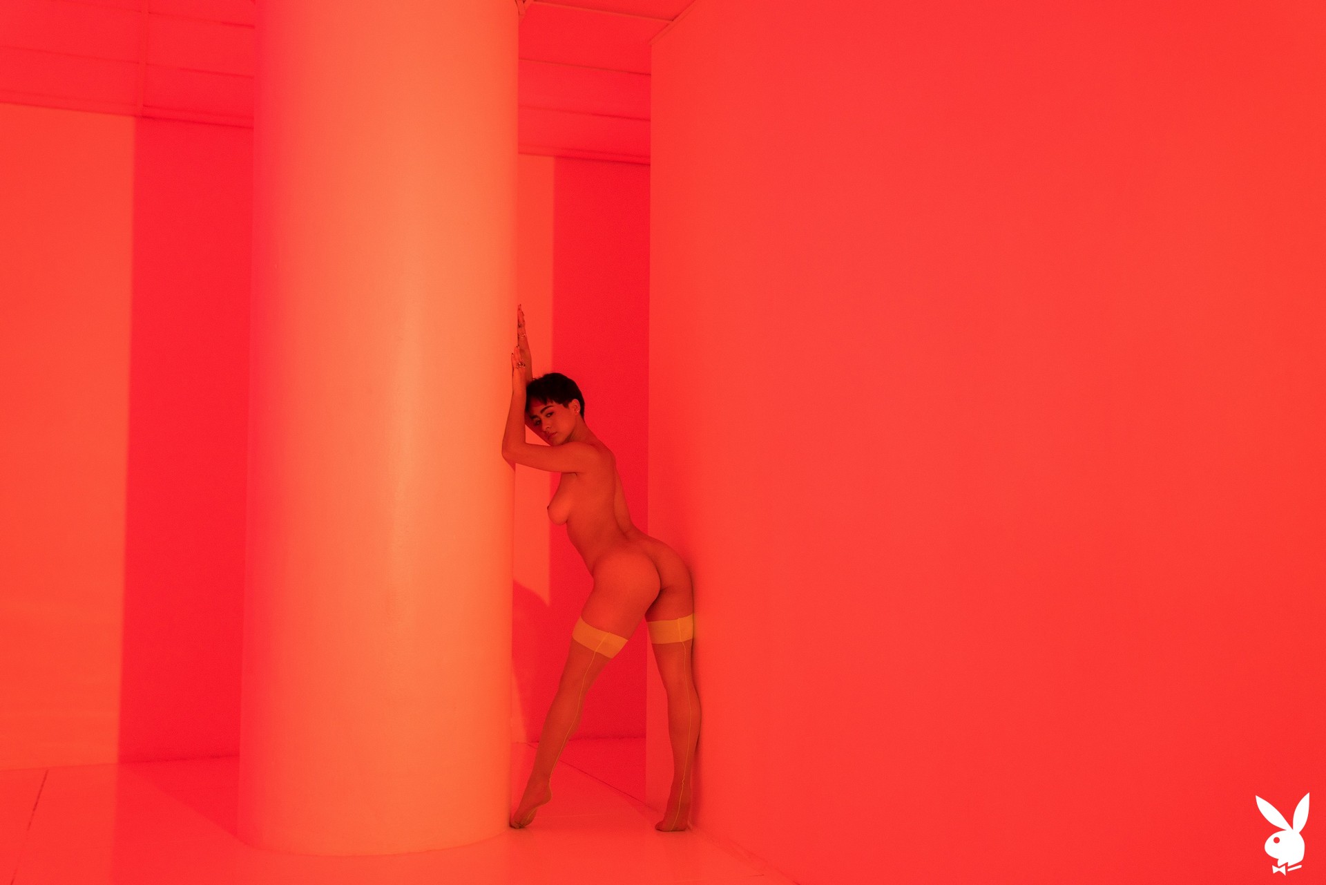 Mia Valentine in Playboy set Neon Love