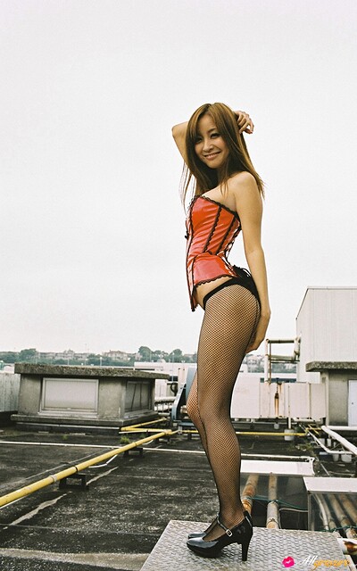 Sexy yet charming allgravure model Aya Kiguchi gets nude and nasty