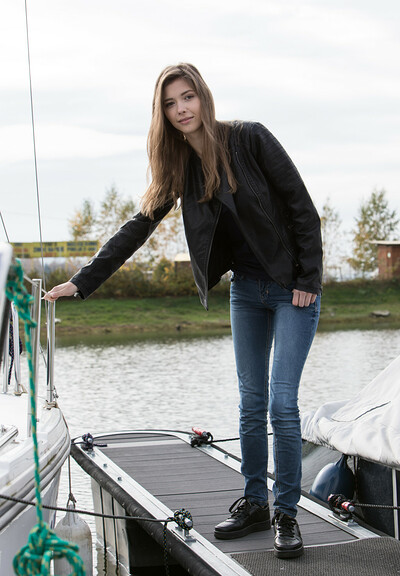 Mila Azul in Mila Azul Naked By The Boat from Teen Dreams