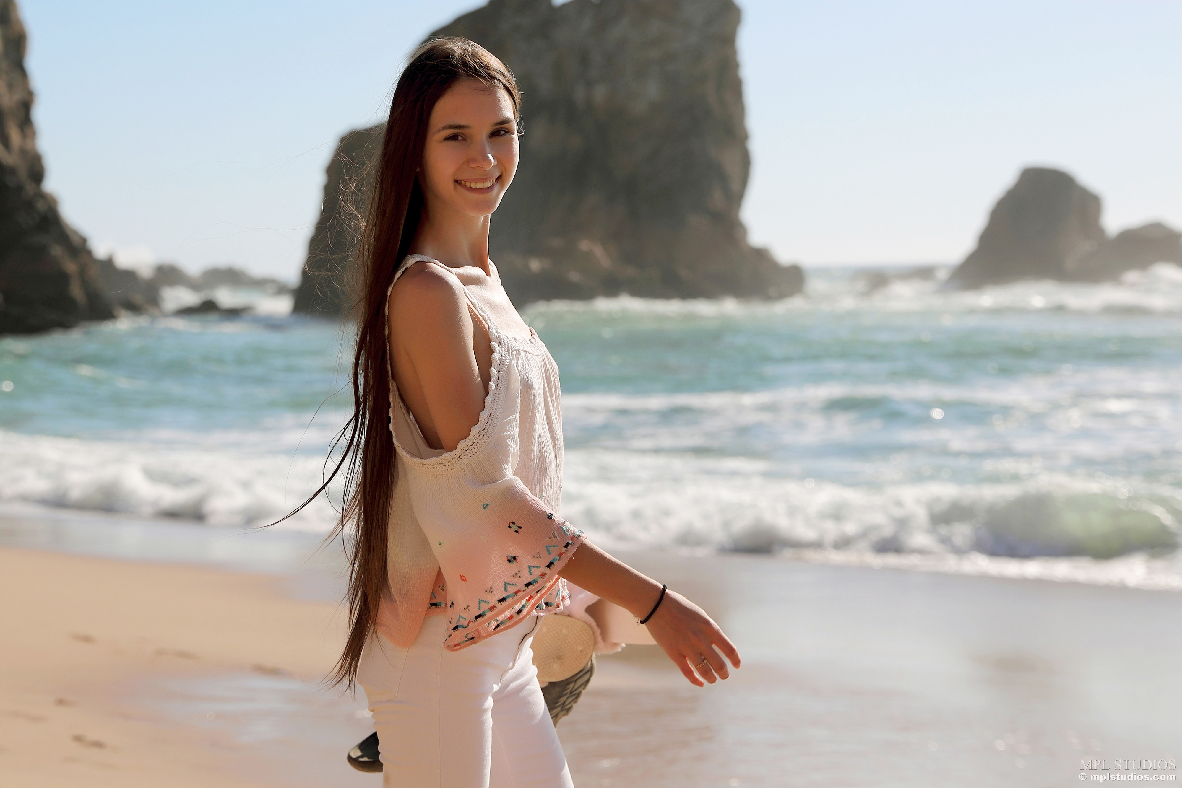 Leona Mia in MPL Studios set Postcard from Sintra