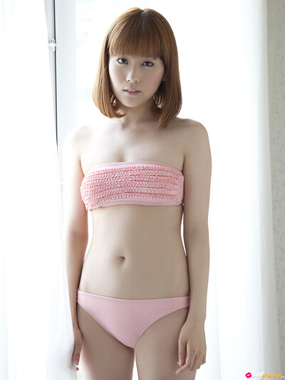 Satomi Shigemori in Shy Pink from All Gravure