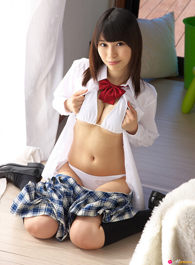 Erika in Plaid Skirt from All Gravure