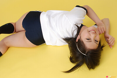 Rion Sakamoto in Yellow Touched from All Gravure