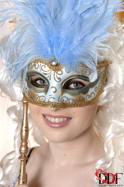 Angela in Lovely Behind Her Mask from 1 by Day