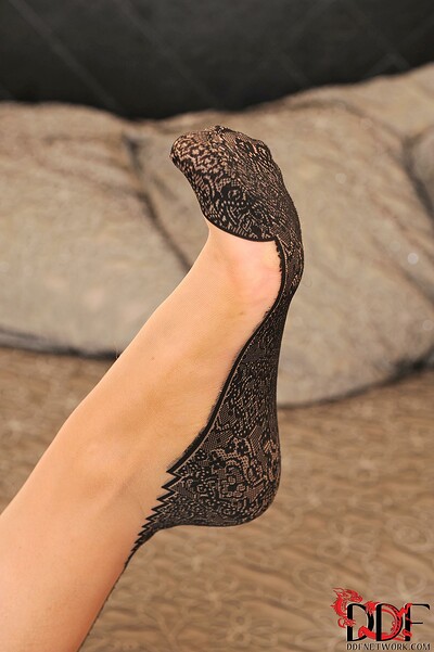 Becky Holt in Relentless Pantyhose Teasing! from Hot Legs and Feet