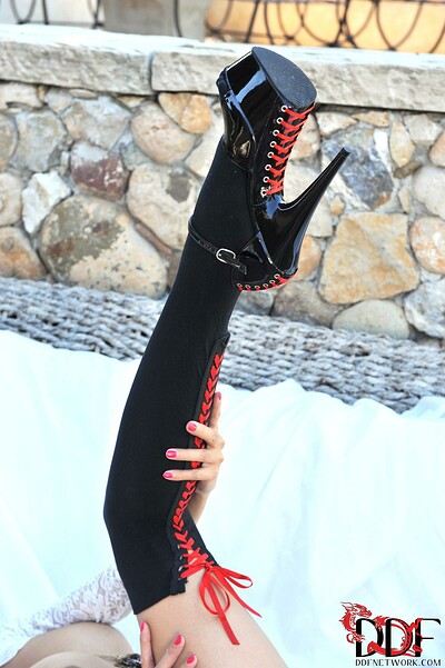 Danika in The Lady's Kinky Footwear! from Hot Legs and Feet