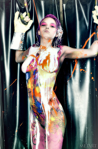  in Bodypaint from Met Art