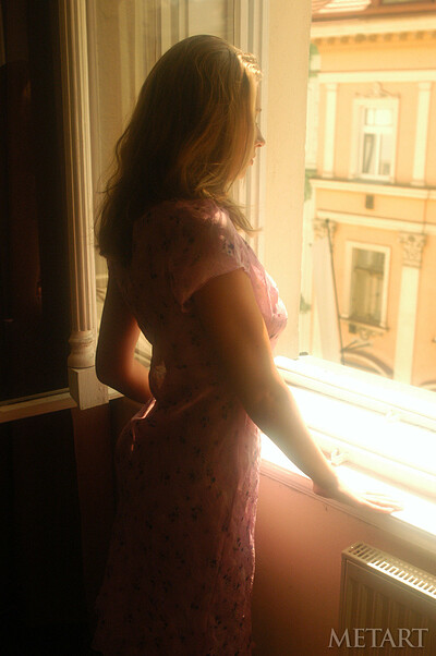 Veronika C in The Rear Window from Met Art
