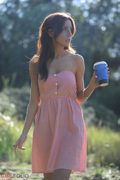 Tori B in Coffee To Go from Girlfolio