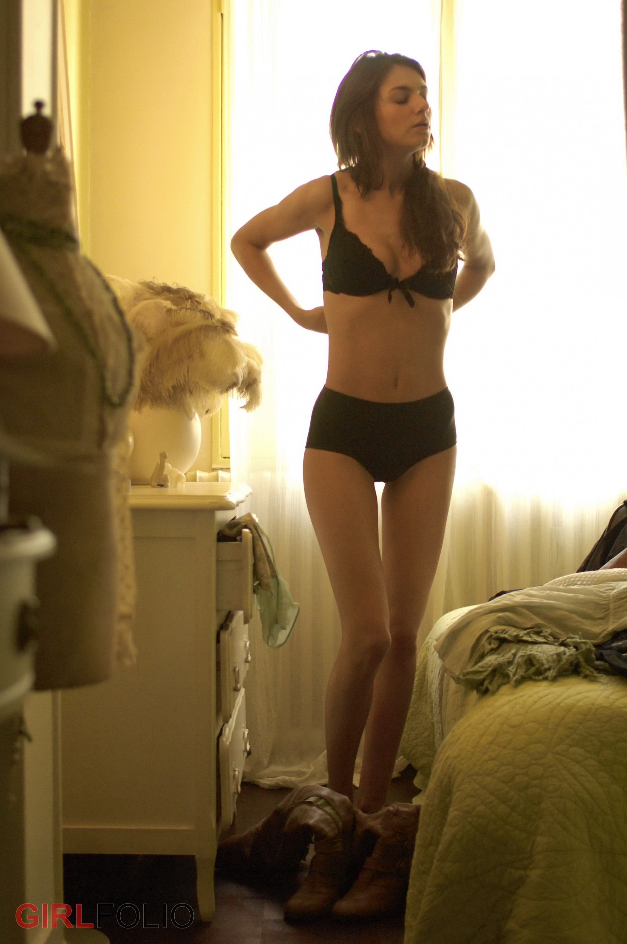 Claudia in Girlfolio set Street Scene