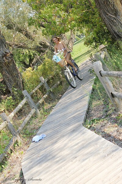 Hayley Marie Coppin in Bicycle from Hayleys Secrets