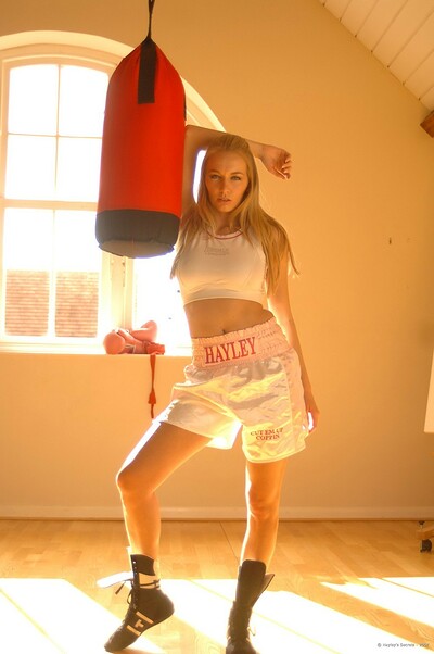 Hayley Marie Coppin in Boxing from Hayleys Secrets