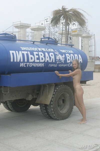Luba B in Public Nudity from Metart