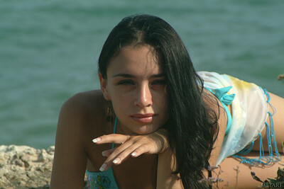 Selene A in Live On Met from Metart