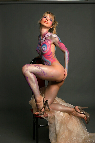 Natalia B in Bodypaint Ii from Metart