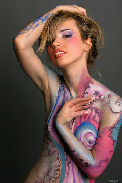 Natalia B in Bodypaint Ii from Elite Babes