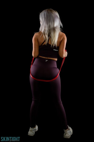 Lu Elissa in Rubber Band from Skintight Glamour