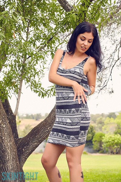 Aemelia Fox in Aztec from Skintight Glamour