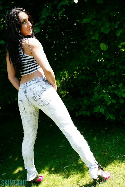 Chloe Lovette in Kloe Lovette Jeans from Skintight Glamour