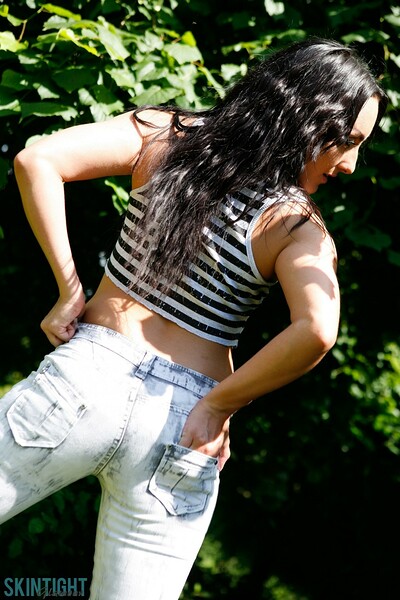 Chloe Lovette in Kloe Lovette Jeans from Skintight Glamour