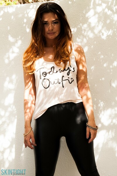 Epiphany in Epiphany Black Leggings from Skintight Glamour