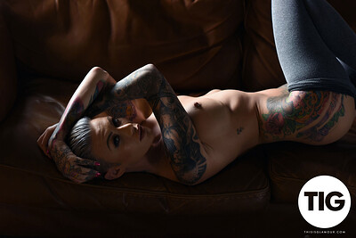 Becky Holt in Teasing On Sofa from This is Glamour