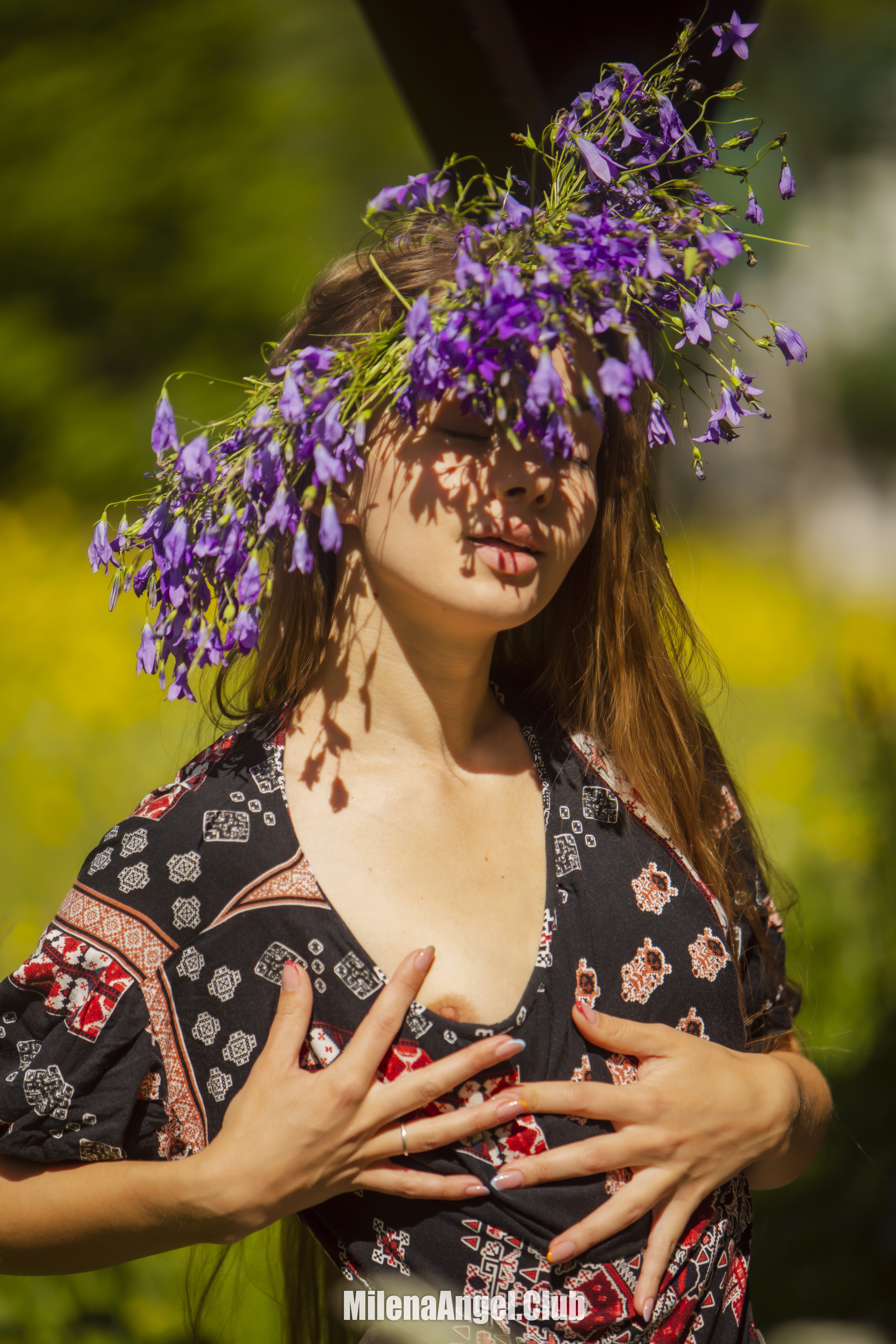 Milena Angel in Boho Nude Art set Koliba
