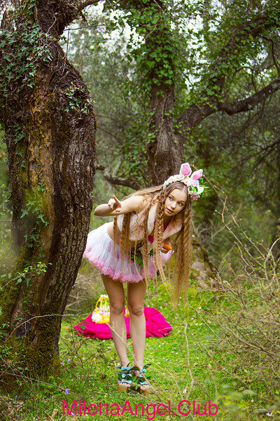 Milena Angel in Easter Bunny from Boho Nude Art