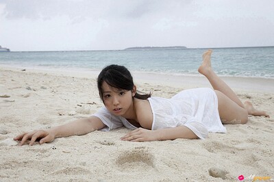 Rina Koike in Dancer In White 4 from All Gravure