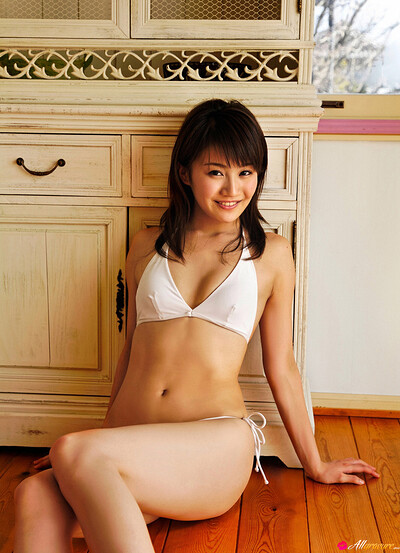 Adorable and playful beauty Ai Takabe nude and naughty