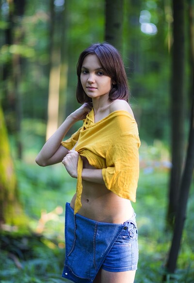Lara Masier in Lara is bare in the Russian woods from This Years Model
