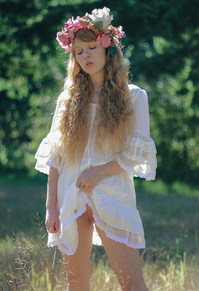 Dolly Little in Naked As A Little Doll In A Meadow from This Years Model