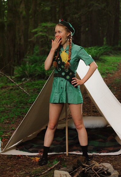 Dolly Little in Camp Dolly Little from This Years Model