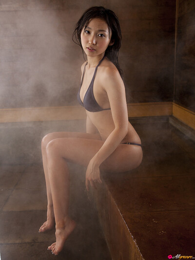 Risa Yoshiki in Sauna from All Gravure
