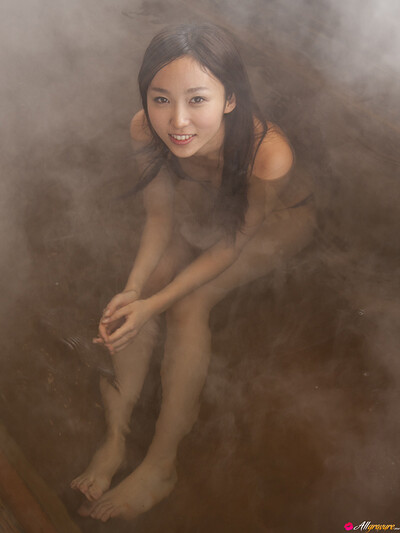 Risa Yoshiki in Sauna from All Gravure