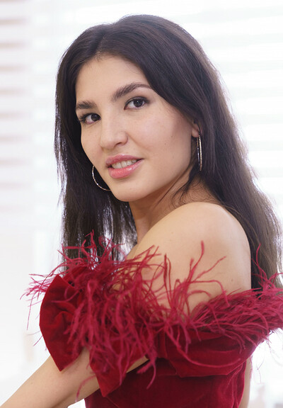 Azumi Liu in Sexy Holiday Dress from Teen Dreams