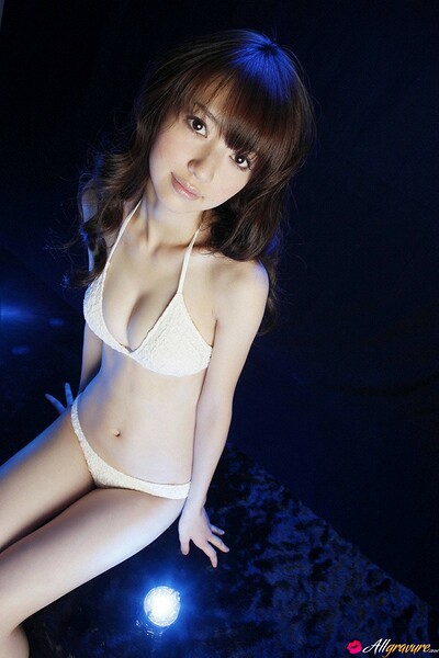 Rina Aizawa in Blue Lights from All Gravure