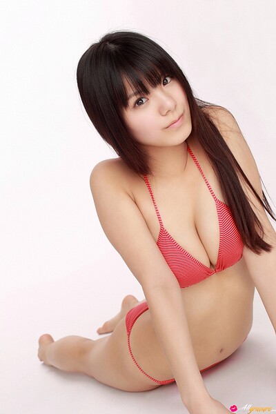 Mitsue Saito in Bikini Shoot from All Gravure