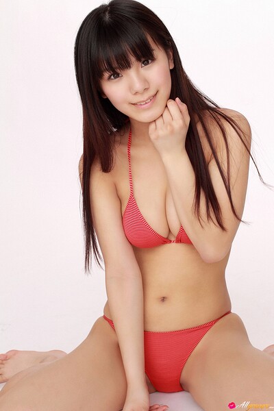 Mitsue Saito in Bikini Shoot from All Gravure