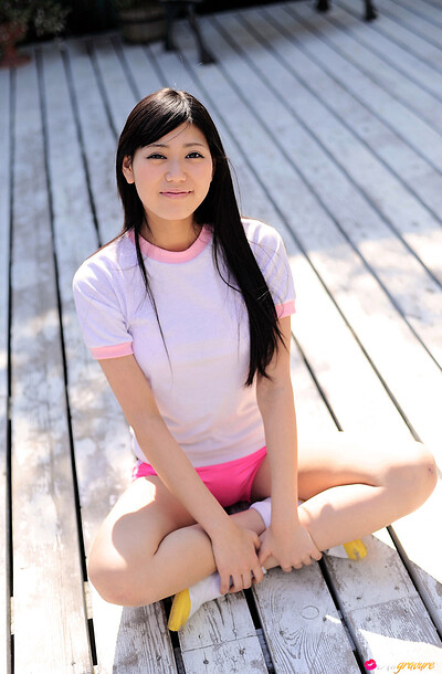 Saemi Shinohara in Sheer Pink from All Gravure