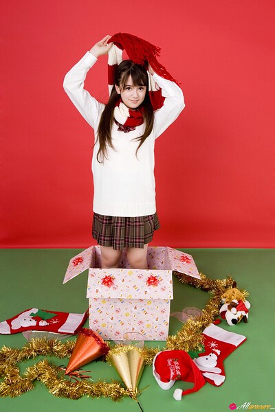 Manami Oku in Holiday Surprise from All Gravure