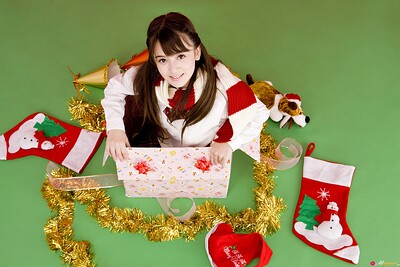 Manami Oku in Holiday Surprise from All Gravure