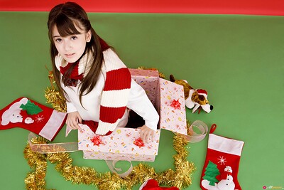 Manami Oku in Holiday Surprise from All Gravure