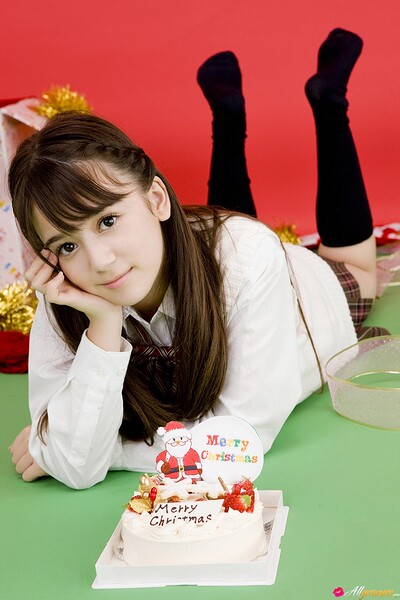 Manami Oku in Holiday Surprise from All Gravure
