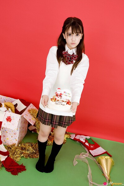 Manami Oku in Holiday Surprise from All Gravure