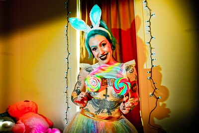 Anna Monoxide in Colorful from Crazy Babe