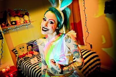 Anna Monoxide in Colorful from Crazy Babe