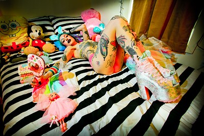 Anna Monoxide in Colorful from Crazy Babe
