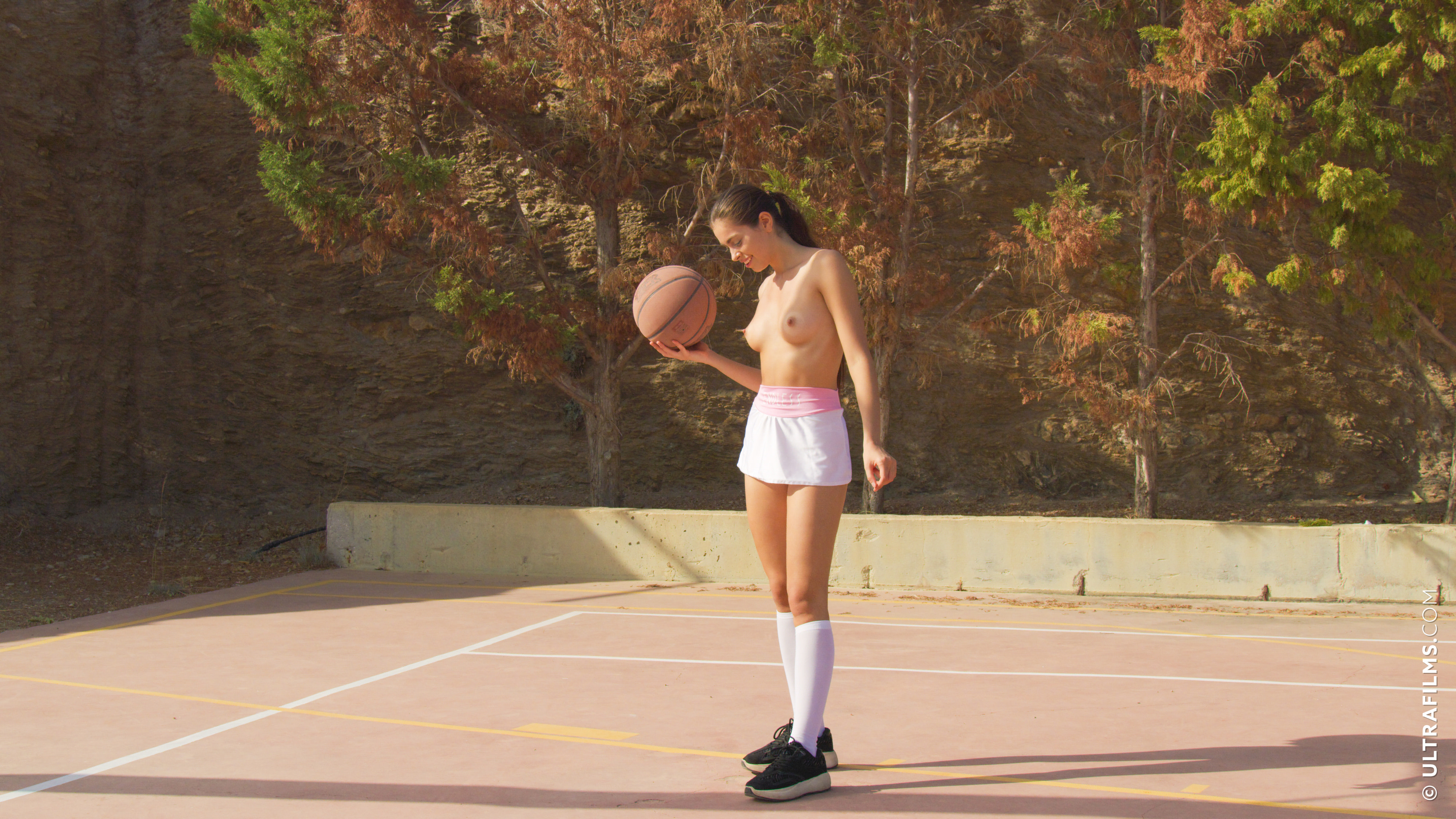 Alissa Foxy in Ultra Films set First Time Playing B-Ball