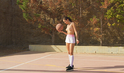Alissa Foxy in First Time Playing B-Ball from Ultra Films